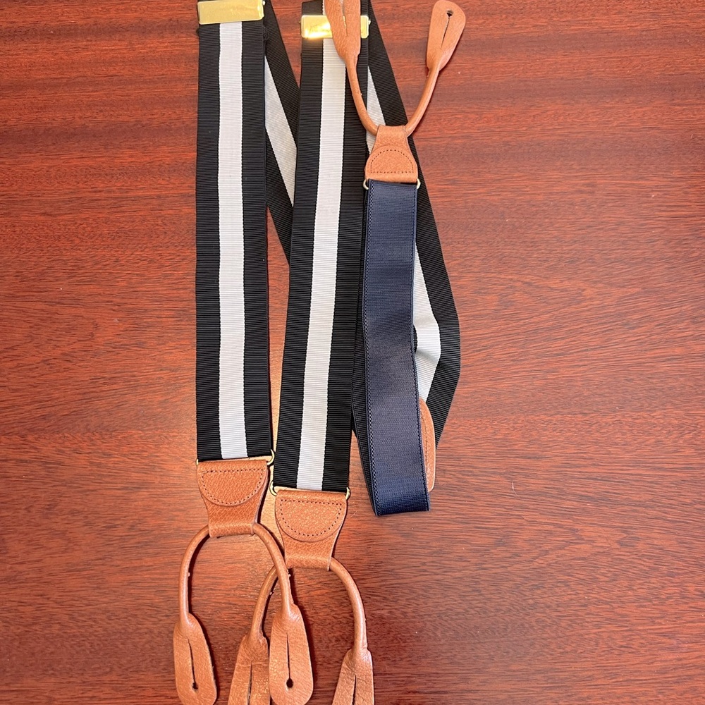 Suspenders.